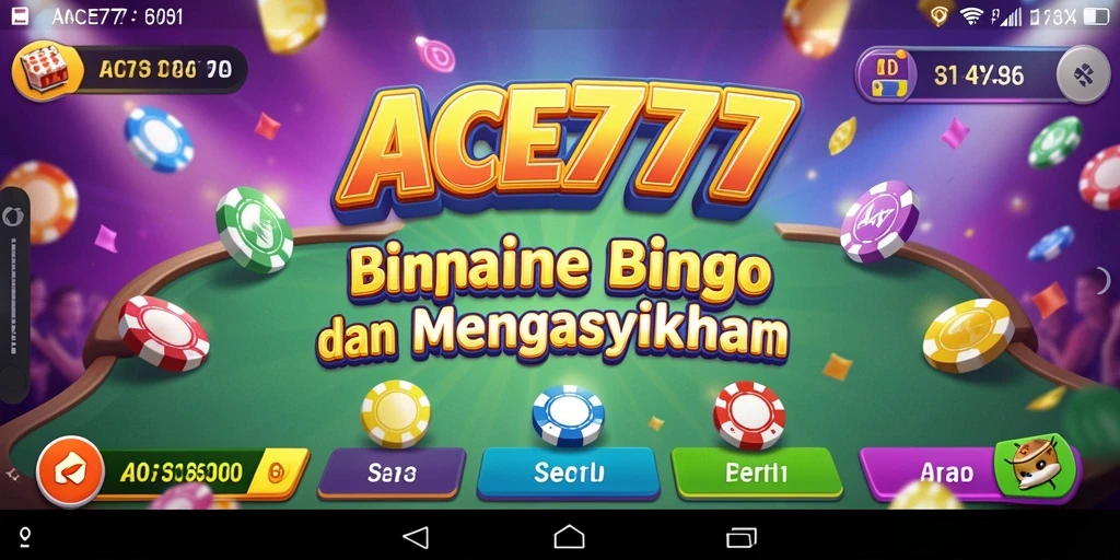 Tampilan gameplay yang seru dalam aplikasi Bingo ACE777.