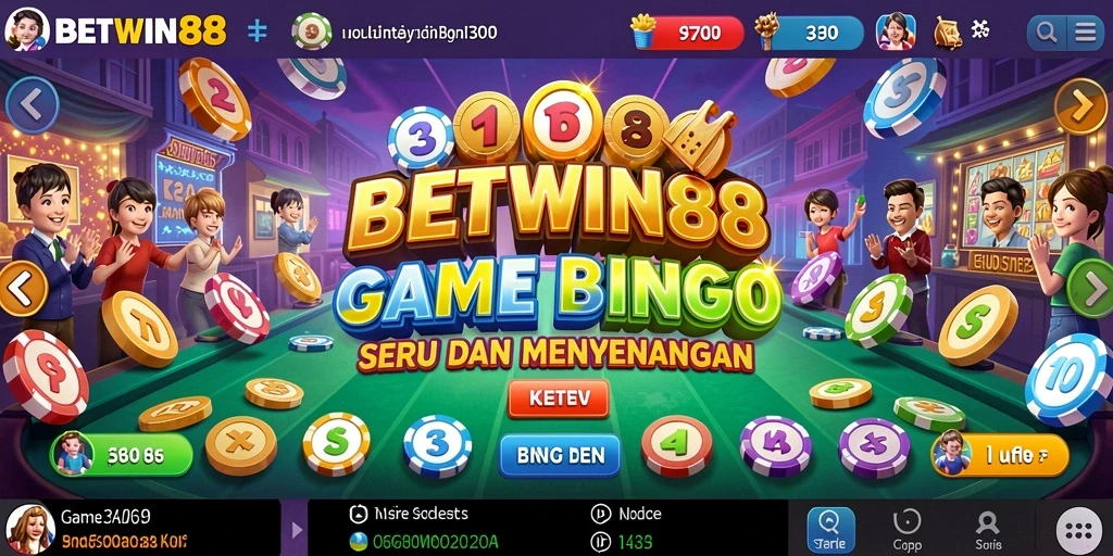 Tampilan gameplay seru dalam permainan Bingo BETWIN88.