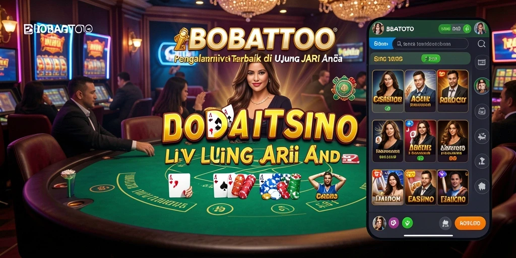 Tampilan gameplay BOBATOTO yang mendebarkan dan interaktif di Live Casino.