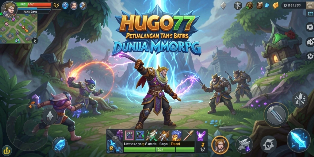Tampilan seru gameplay HUGO77 dengan petualangan yang mendebarkan.