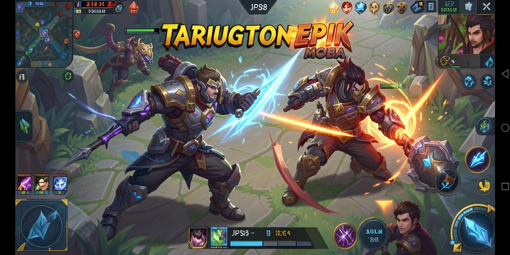 Gameplay JPS88 yang intens dan seru di arena MOBA.
