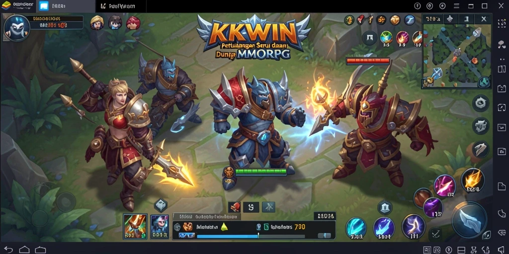 Screenshot gameplay KKWIN menampilkan petualangan seru di dunia MMORPG.