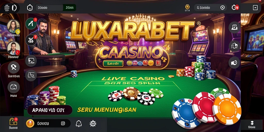Tampilan permainan Live Casino yang mendebarkan dan interaktif.
