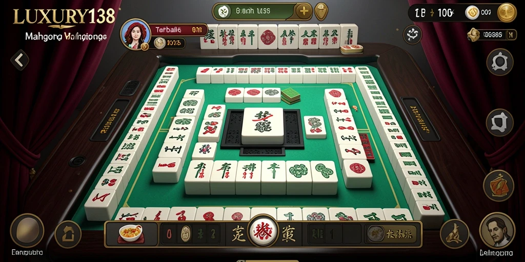 Screenshot LUXURY138 menampilkan gameplay Mahjong yang seru dan menantang.