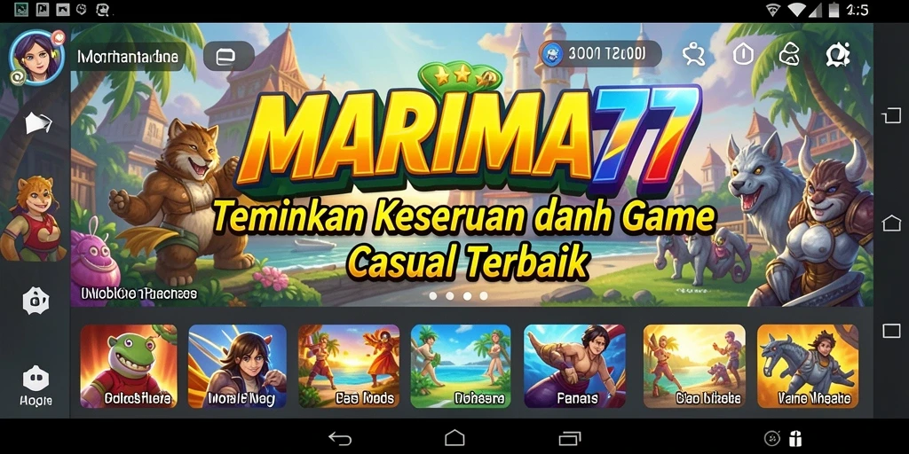 Screenshot gameplay menampilkan karakter lucu dalam aksi seru.