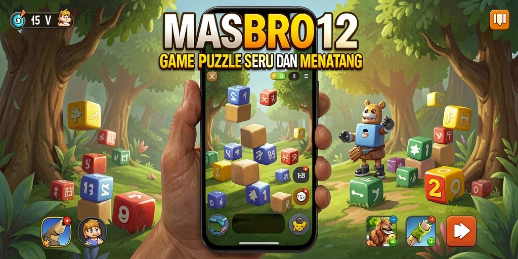 Tampilan gameplay MASBRO12 dengan tantangan Puzzle yang menarik.