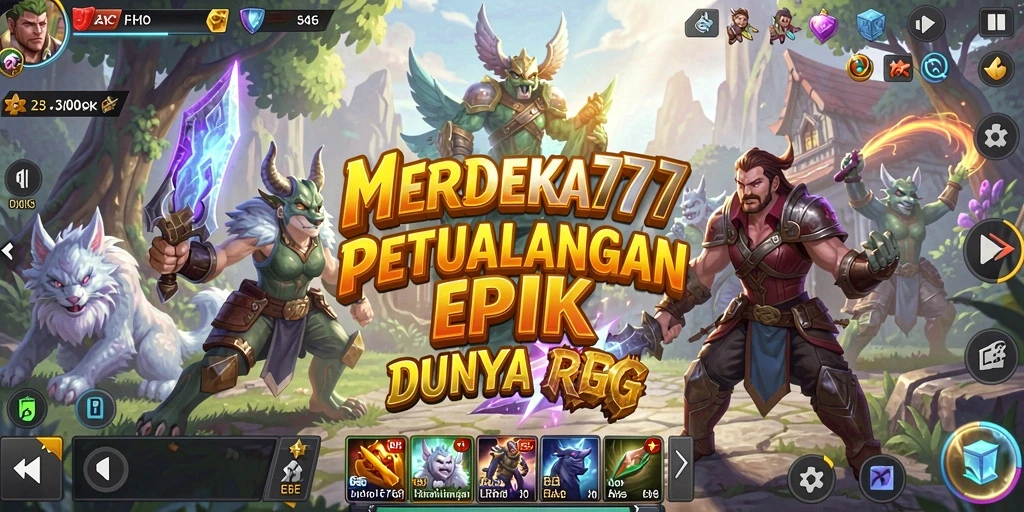 Tampilan gameplay MERDEKA777 yang mendebarkan dan penuh aksi.