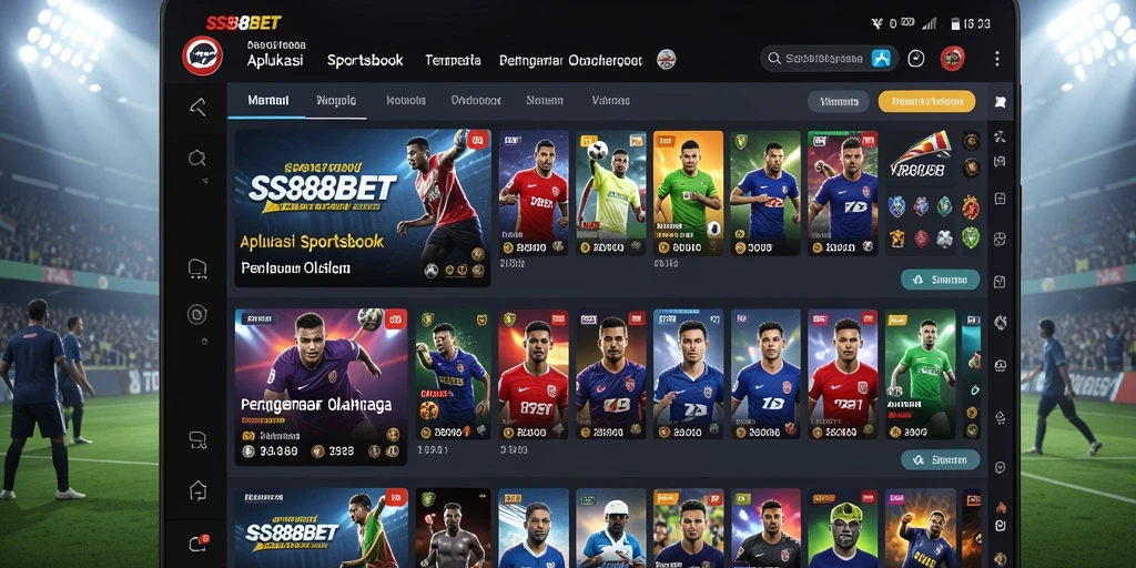 Tampilan gameplay aplikasi Sportsbook SS88BET yang menarik dan interaktif.
