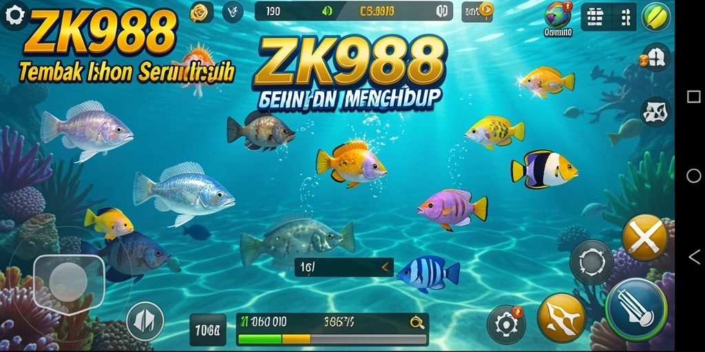 Gameplay seru menembak ikan di ZK988