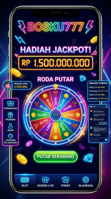 Pengguna sedang menjelajahi katalog aplikasi di bosku777.